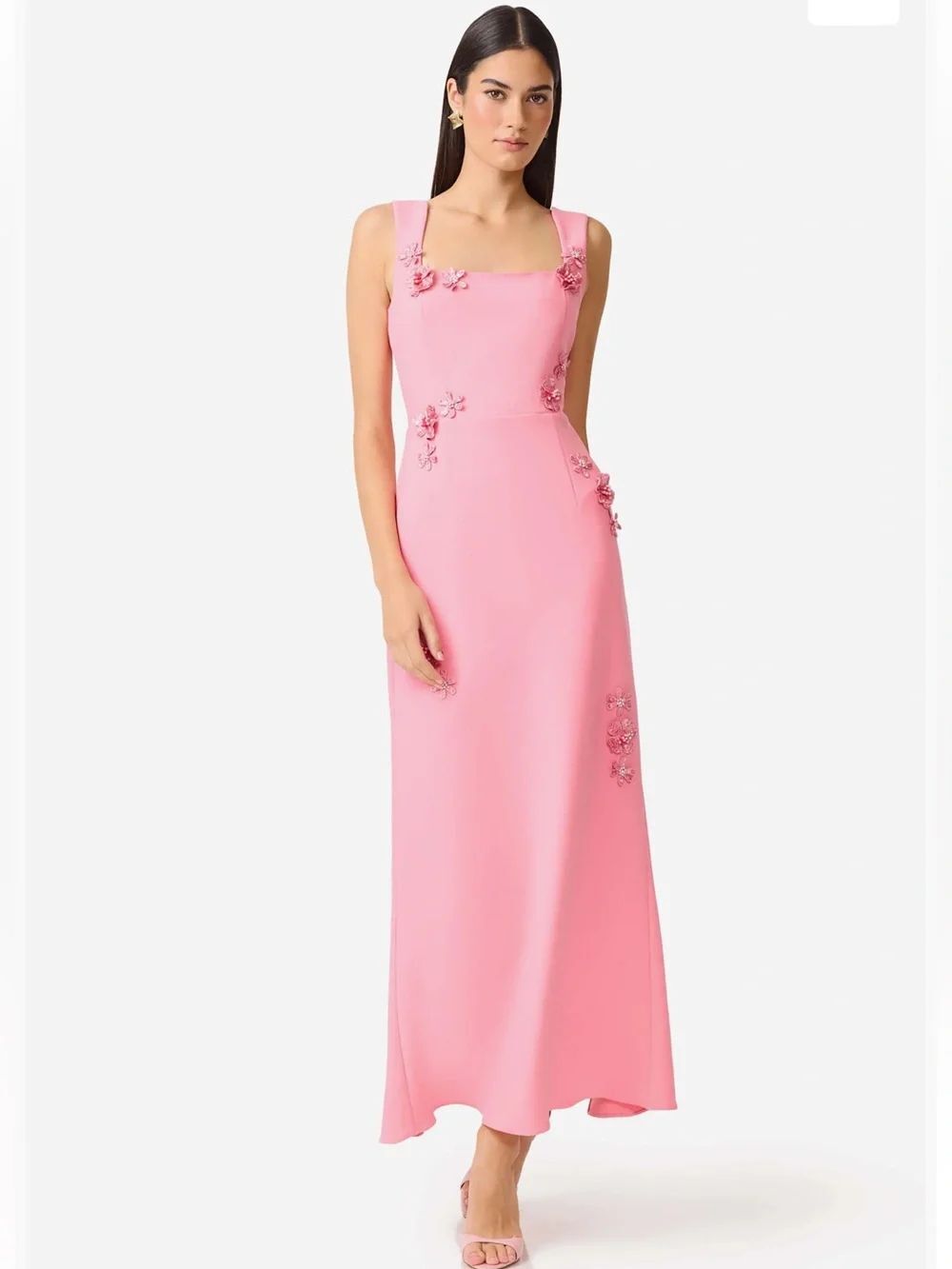 ELLIATT Hayley Beaded Floral Appliqué Sheath Gown